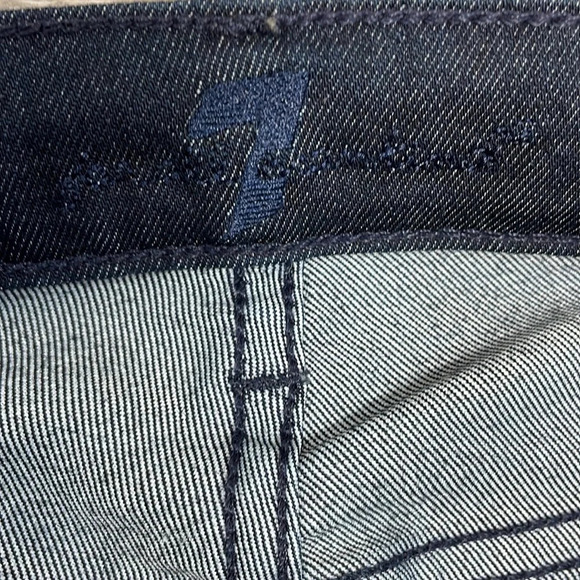 NWOT 7 For All Mankind The Skinny Dark Wash Denim Jeans 27 - Picture 11 of 16